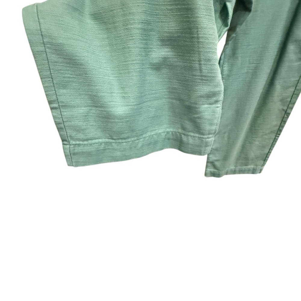 J. Crew Re-Imagined Seafoam Green Paperbag Pants with Tie Belt Cotton Sz 14 - Picture 3 of 14